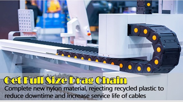 new nylon drag chain or cable carriers, full standard dimensions