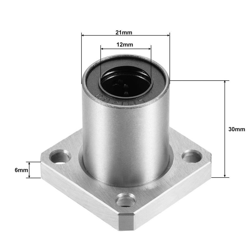 LMK12UU Linear Bearings Square Flange