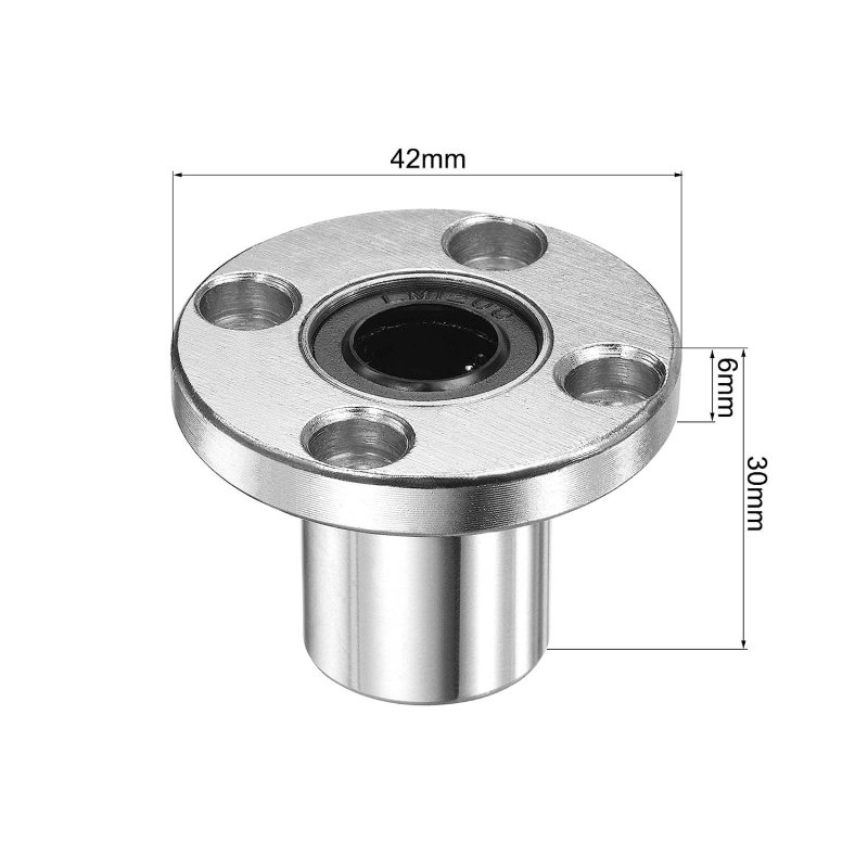 LMF12UU Linear Ball Bearings Round Flange For CNC Machine And 3D Printer