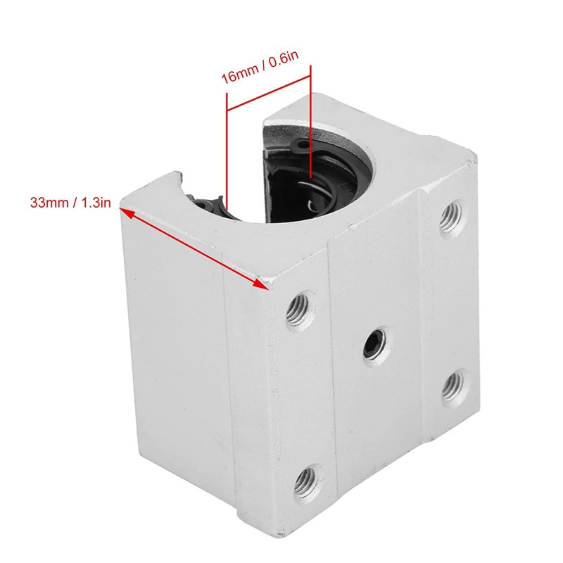 SBR16UU Linear Ball Bearing Slide Block Unit