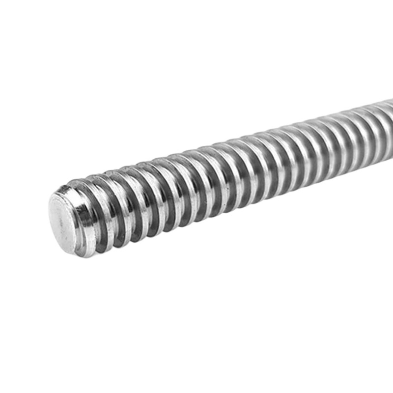 304 Stainless Steel T8 Lead Screw 1mm Pitch 1mm Lead
