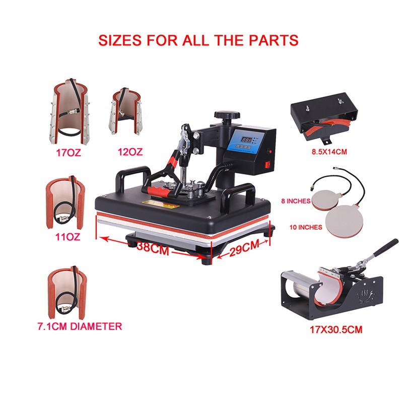 8 in 1 Heat Press Machine Sublimation Printer