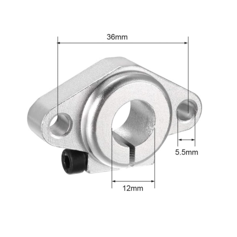 SHF12 Linear Rail Shaft Support